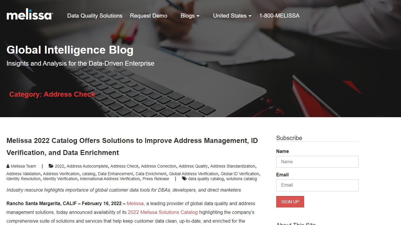 Address Check | Global Intelligence Blog | Melissa